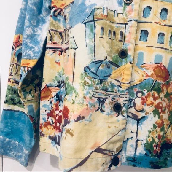 ARTSCAPES WOMEN’S PAINTED DENIN JACKET.SIZE SMALL - Picture 5 of 10